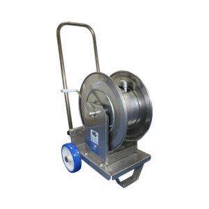 Stainless Steel High Pressure Hose Reel Trolley Cart