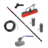 Soft Wash Extension Pole Carbon Fibre, Spray Nozzle & Brush 30FT